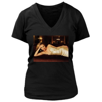 Cat Deeley Women's Deep V-Neck TShirt