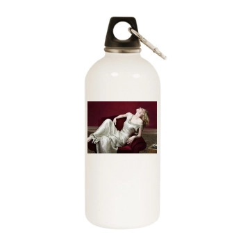 Cate Blanchett White Water Bottle With Carabiner