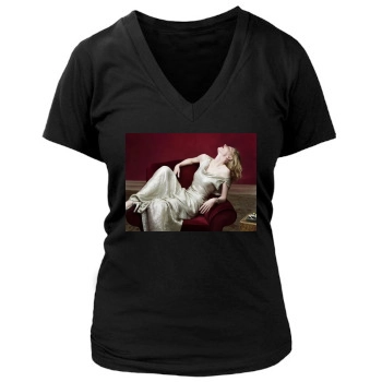 Cate Blanchett Women's Deep V-Neck TShirt