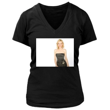 Cate Blanchett Women's Deep V-Neck TShirt