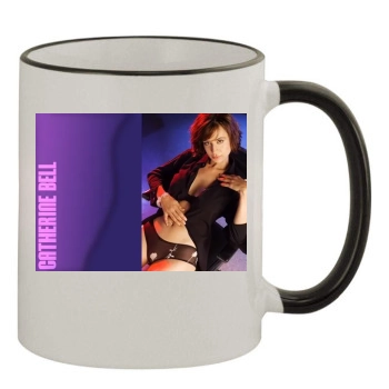 Catherine Bell 11oz Colored Rim & Handle Mug