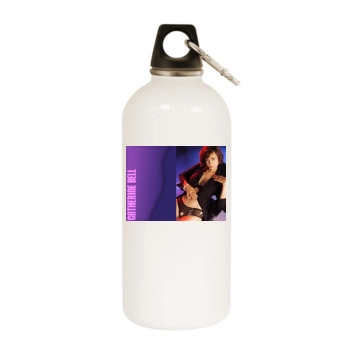 Catherine Bell White Water Bottle With Carabiner