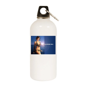 Catherine Bell White Water Bottle With Carabiner