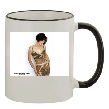 Catherine Bell 11oz Colored Rim & Handle Mug