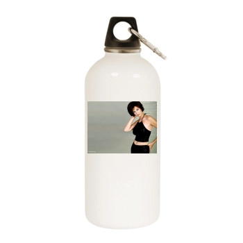 Catherine Bell White Water Bottle With Carabiner