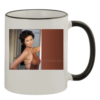 Catherine Bell 11oz Colored Rim & Handle Mug