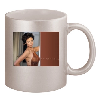 Catherine Bell 11oz Metallic Silver Mug