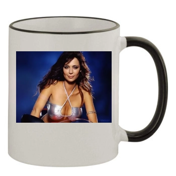 Catherine Bell 11oz Colored Rim & Handle Mug