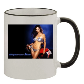 Catherine Bell 11oz Colored Rim & Handle Mug