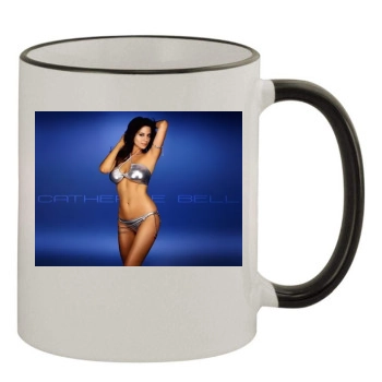 Catherine Bell 11oz Colored Rim & Handle Mug