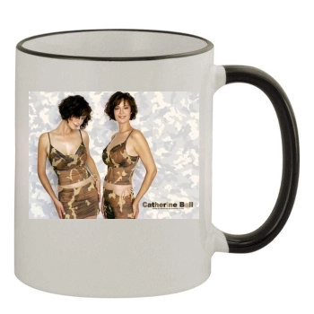 Catherine Bell 11oz Colored Rim & Handle Mug