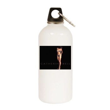 Catherine Bell White Water Bottle With Carabiner