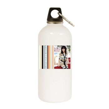 Catherine Bell White Water Bottle With Carabiner