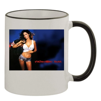 Catherine Bell 11oz Colored Rim & Handle Mug