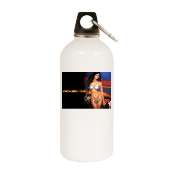 Catherine Bell White Water Bottle With Carabiner