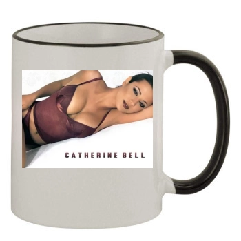 Catherine Bell 11oz Colored Rim & Handle Mug