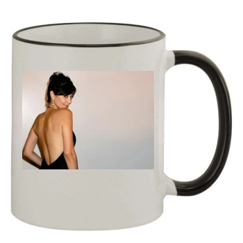 Catherine Bell 11oz Colored Rim & Handle Mug