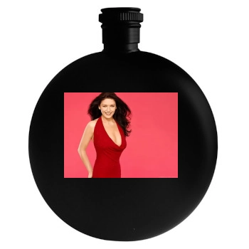 Catherine Zeta-Jones Round Flask