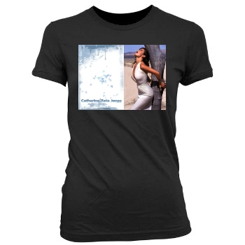 Catherine Zeta-Jones Women's Junior Cut Crewneck T-Shirt