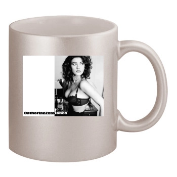 Catherine Zeta-Jones 11oz Metallic Silver Mug