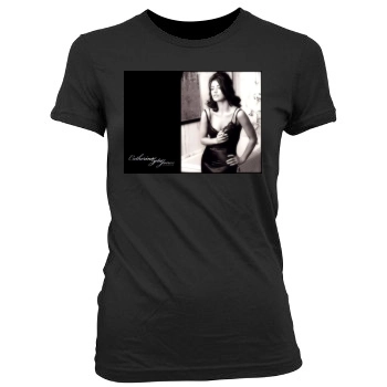 Catherine Zeta-Jones Women's Junior Cut Crewneck T-Shirt