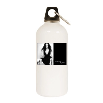 Catherine Zeta-Jones White Water Bottle With Carabiner