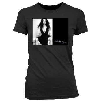 Catherine Zeta-Jones Women's Junior Cut Crewneck T-Shirt