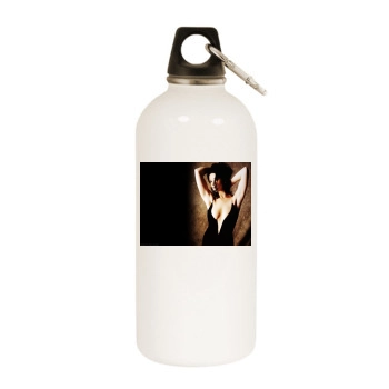 Catherine Zeta-Jones White Water Bottle With Carabiner