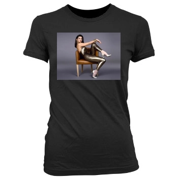 Catherine Zeta-Jones Women's Junior Cut Crewneck T-Shirt