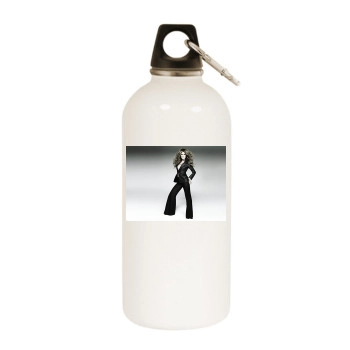 Celine Dion White Water Bottle With Carabiner