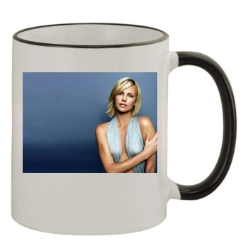 Charlize Theron 11oz Colored Rim & Handle Mug