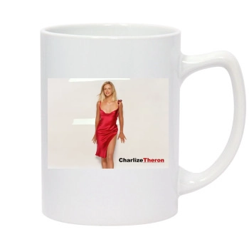 Charlize Theron 14oz White Statesman Mug