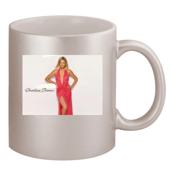 Charlize Theron 11oz Metallic Silver Mug