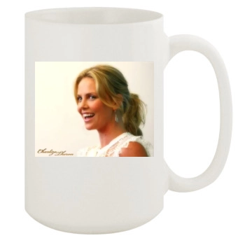 Charlize Theron 15oz White Mug