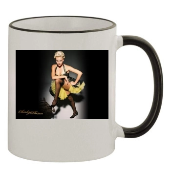 Charlize Theron 11oz Colored Rim & Handle Mug