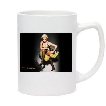 Charlize Theron 14oz White Statesman Mug