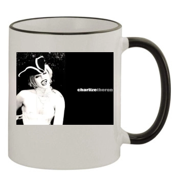 Charlize Theron 11oz Colored Rim & Handle Mug