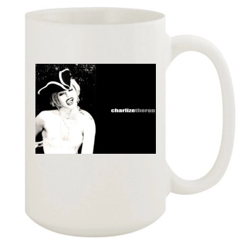 Charlize Theron 15oz White Mug