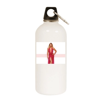 Charlize Theron White Water Bottle With Carabiner