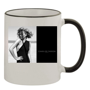 Charlize Theron 11oz Colored Rim & Handle Mug