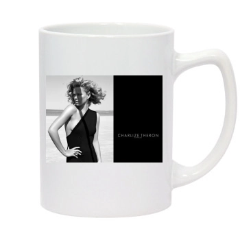 Charlize Theron 14oz White Statesman Mug