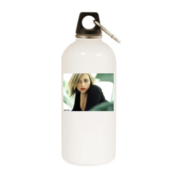 Charlotte Church White Water Bottle With Carabiner