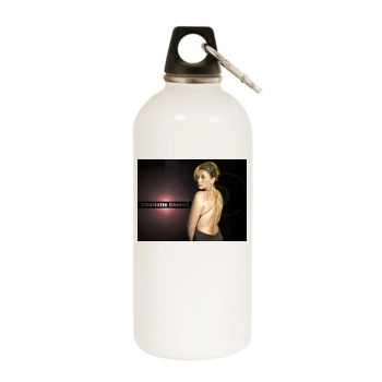 Charlotte Church White Water Bottle With Carabiner