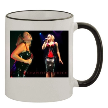 Charlotte Church 11oz Colored Rim & Handle Mug