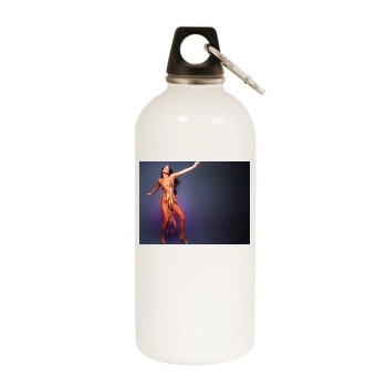 Cher White Water Bottle With Carabiner