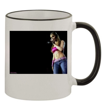 Cheryl Tweedy 11oz Colored Rim & Handle Mug