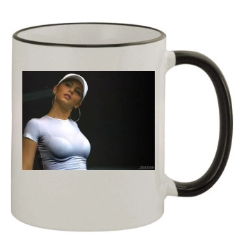 Cheryl Tweedy 11oz Colored Rim & Handle Mug