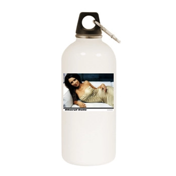 Cheryl Tweedy White Water Bottle With Carabiner