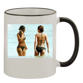 Cheryl Tweedy 11oz Colored Rim & Handle Mug