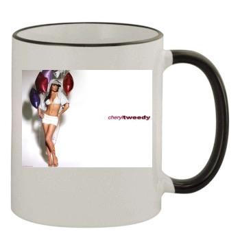 Cheryl Tweedy 11oz Colored Rim & Handle Mug